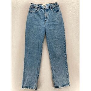 Abercrombie & Fitch Curve Love Jeans Women's 29/8 90s Straight Blue Denim Y2K